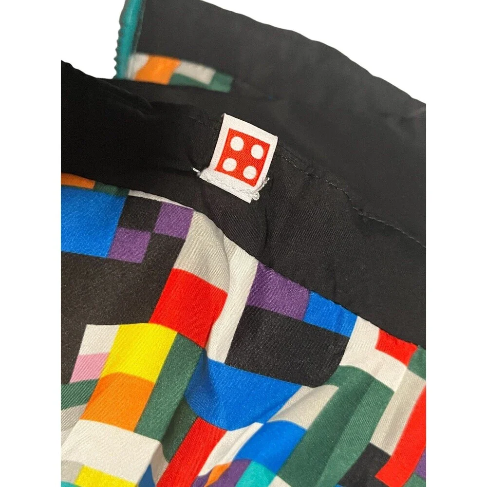 Lego Color Block Puffer Jacket Converts to  Vest Youth Green  Youth Small  NWT